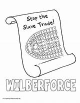 Wilberforce William Coloring History Pages Mystery sketch template