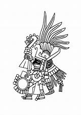 Huitzilopochtli Mexica Aztec Tribe sketch template