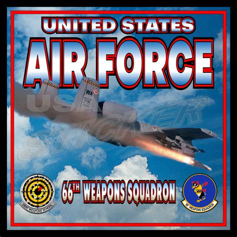 air force  weapons squadron sticker item af  usa