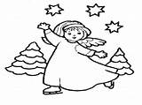 Coloring Sheets Snow Angel  Details sketch template