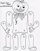 Halloween Coloring Crafts Color Bricolage Puppet Pages Choose Board Autumn sketch template