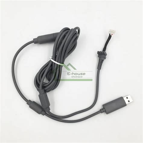 black white color controller connect cable link cable wire replacement  xbox
