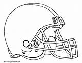 Helmet Football Coloring Pages Color Print Kids sketch template