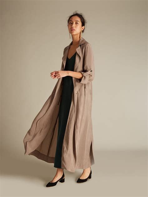 silk trench coat