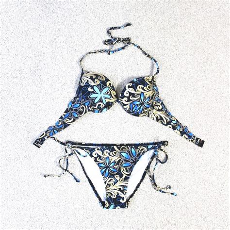 2019 women summer sexy foil print push up bikini set beach underwire