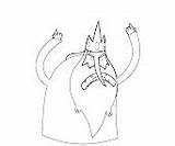 Ice King Coloring Random sketch template