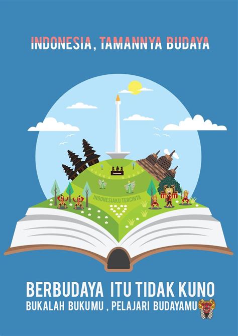 poster design indonesia bisa berbudaya budaya desain buku perencana