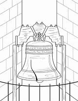 Liberty Bell Coloring Pages Template sketch template