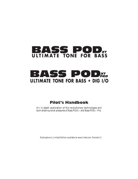 bass podxt user manual