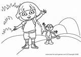 Coloring Pages Kids Printable Dora A4 Games Size Drawing Print Colouring Fun Toddlers Popular Wedding Coloringhome Getdrawings sketch template