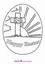Easter Coloring Religious Pages Printable Egg Preschoolers Christian Colouring Kids Activity Cross Happy Sheets Activities Worksheets Preschool Eggs Print Sunday sketch template