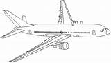 Comercial Flugzeug Pagine Ausmalen Aereo Jet Procoloring sketch template
