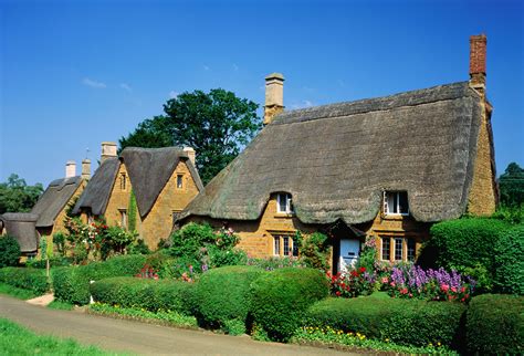 thatched country cottages  england  wales
