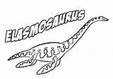 Elasmosaurus Colorir Tylosaurus Dinossauros sketch template