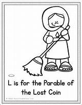 Coloring Catholic Coin Parable Reallifeathome sketch template