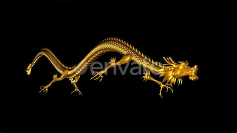 chinese dragon side angle loop videohive  quick  motion
