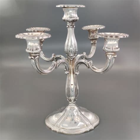 candelabrum   zilver italie tweede helft  catawiki