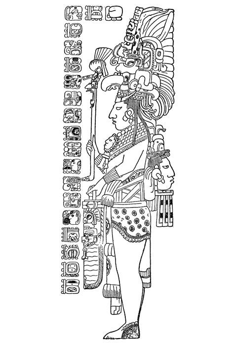 maya herbert spinden mayans incas adult coloring pages