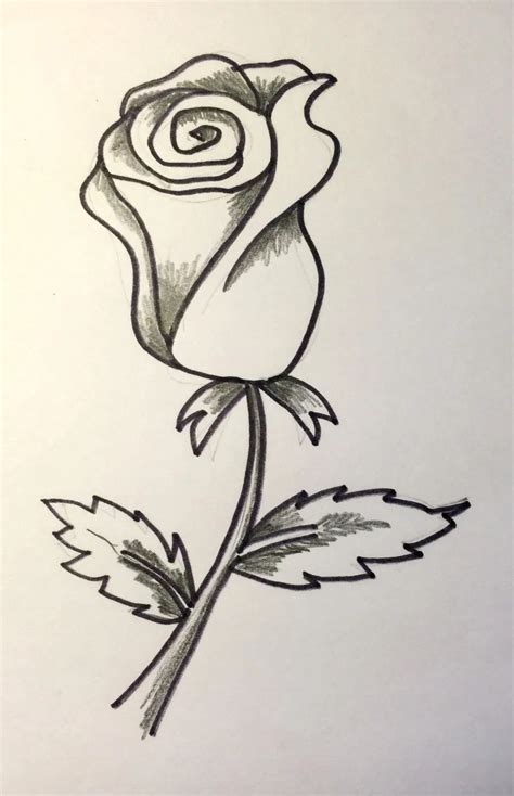 Dibujos Faciles De Hacer A Lapiz De Rosas Decorados Para