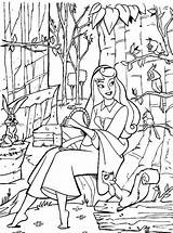 Sleeping Coloring Beauty Pages Aurora Book Coloringpages1001 Coloriage Aurore Disney Princess Printable sketch template