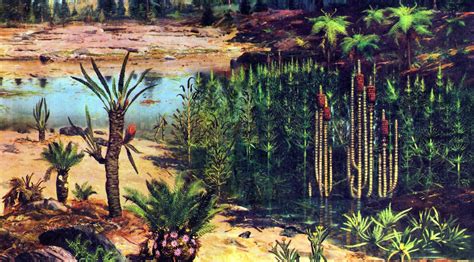 mesozoic vegetation google search pinturas desenhos paisagens