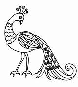 Burung Merak Mewarnai Peacock Paud Tk sketch template