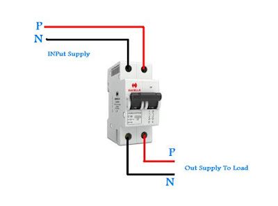 pole circuit breaker diagram
