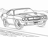Dodge Coloring Challenger 1970 Pages Printable Car Muscle Categories sketch template