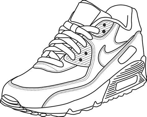air max  coloring pages coloring home shoes drawing shoe design