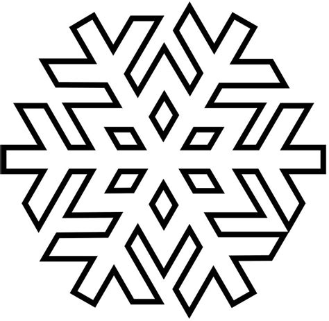 images  snowflake stencil  pinterest snowflakes shape