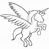 Vleugels Eenhoorn Unicorns Kleurplaten Moeilijk Tekenen Downloaden Winged Pegasus Step4 Buzzle Omnilabo sketch template