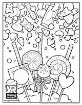 Coloring Pages Candy Sugar Skull Sweet Printable Print Drawing Color Cute Pdf Shop Sheets Getcolorings Christmas Food Young Popular Rembrandts sketch template