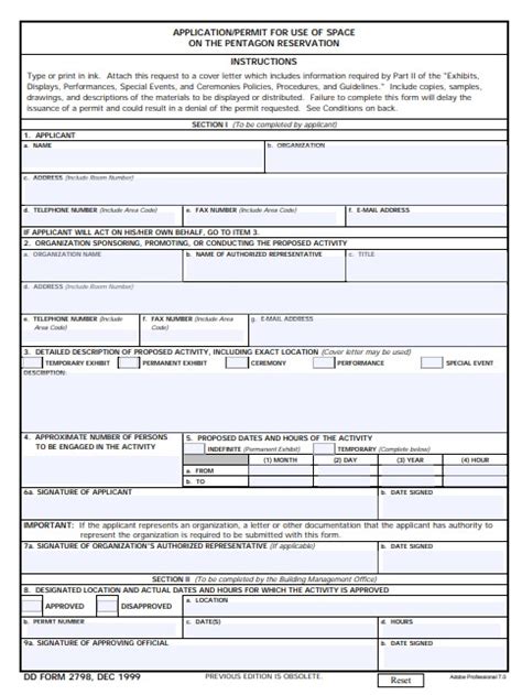 Download Fillable Dd Form 2798