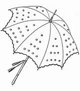 Payung Mewarnai Umbrella Paud Pemandangan sketch template