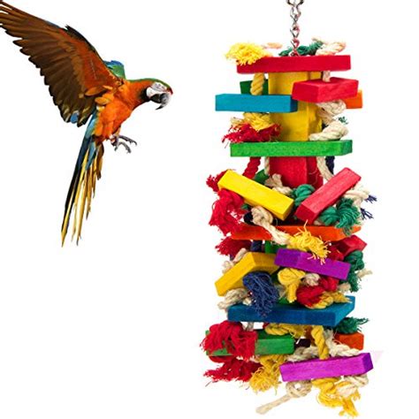 mewtogo extra large bird parrot toys  cockatoos african grey macaws pets trend store