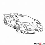 Lamborghini Veneno Aventador Voiture Balti Lp700 Carros Huracan Colorier sketch template