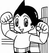 Coloring Astro Boy Pages Power Wecoloringpage sketch template