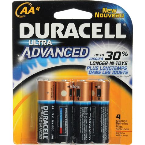 Duracell Aa Ultra 1 5v Alkaline Coppertop Battery 4 Pack Bandh