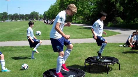 soccer drills  kids  jumpsport fitness trampolines youtube