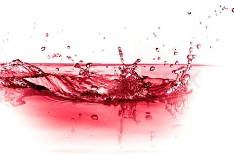 Red Wine Splash Stock Image Colourbox