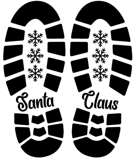 santa shoeprint wp designs
