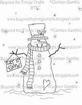 Snowman Let Primitive Celebrate Snow Digital Prim Remember Time Limited Digi Lto Re Only They Been Some sketch template