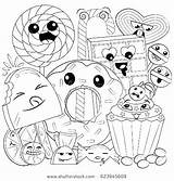 Coloring Food Pages Faces Chain Printable Getcolorings sketch template