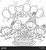 Party Birthday Drawing Coloring Pages Scene Painting Accountant Color Sketch Paintingvalley Getcolorings Pencil Printable Drawings Print Getdrawings sketch template