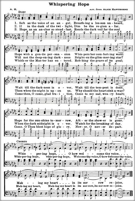 printable hymn sheet