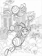 Bee Movie Coloring Pages sketch template