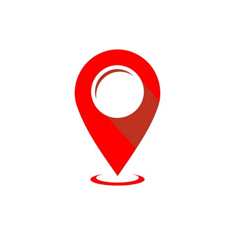 gps icon vector logo design map pointer icon pin location symbol