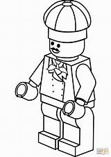 Chef Coloring Pages Getcolorings Lego sketch template