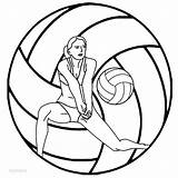 Volleyball Coloring Pages Printable Sports Girl Drawing Sketch Kids Print Color Sheets Sport Drawings Sheet Colouring Draw Clipartmag Letscolorit sketch template