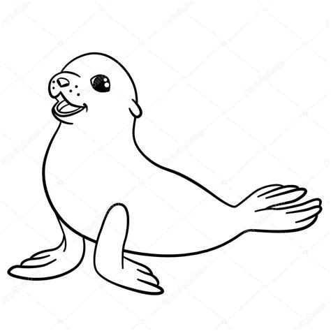 seal pup coloring coloring pages